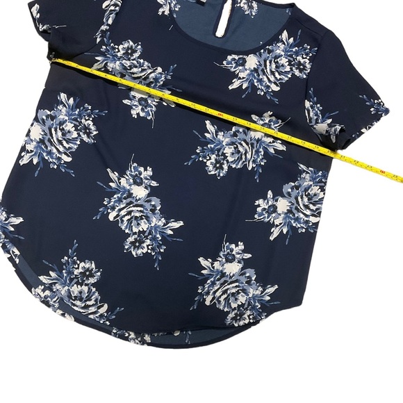 Cute Floral Blouse, short Sleeved, PL - Picture 3 of 3